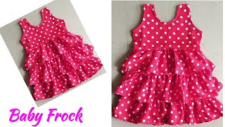 Baby FrockLayer Baby Frock Cutting and Stitching [upl. by Francesca]