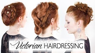 Victorian Hairdressing  Reproducing 3 Authentic 1800s Hairstyles [upl. by Norvall369]