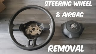 How To Remove VW Polo Steering Wheel amp Airbag [upl. by Audrey220]