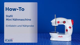 Stafil Mini Nähmaschine  EinfädelTutorial [upl. by Longawa]