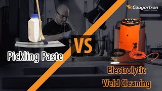 Pickling Paste vs Electrochemical Weld Cleaning I Video Comparison [upl. by Jovitta616]