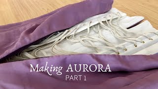 How to Sew a Corset for a Dress  Making Midnight Masquerade Aurora  Part 1 [upl. by Fulks]