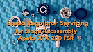 Scuba Regulator Service  First Stage Apeks FSR XTX200  ASMR  Ep 2  Reassembly [upl. by Aihsenal8]