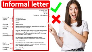 How to write an informal letter📝 All you need to know [upl. by Anilatac230]