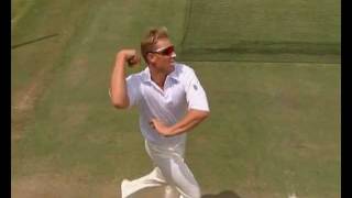 Shane Warne bowling action  super slomo [upl. by Sadirah]