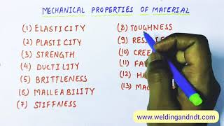 English Mechanical properties of materials [upl. by Eus230]