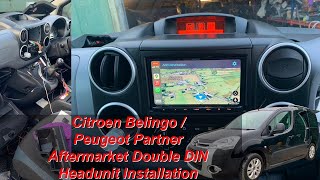 Installing a double DIN headunit in a Citroen Berlingo [upl. by Balliett]