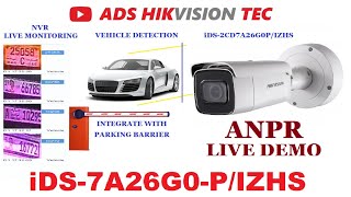 Hikvision ANPR Camera Configuration iDS ANPR Configuration iDS2CD7A26G0PIZHS [upl. by Kielty]