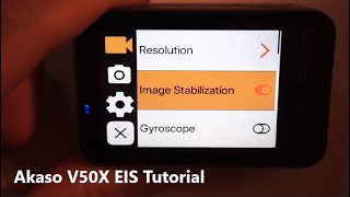 Akaso V50X Image Stabilization Tutorial [upl. by Osrock]