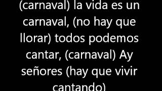 La vida es un Carnaval Celia Cruz letra [upl. by Ardnasirhc]