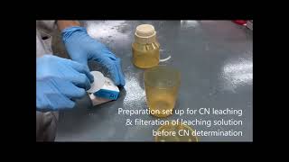 VIDEO 2 CYANIDE LEACHING EXPERIMENT OF GOLD ORE SPL [upl. by Ahrendt248]