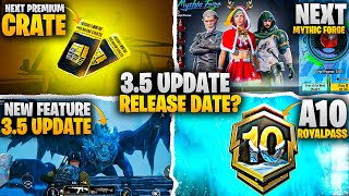 Next Premium Crate amp Mythic Forge Release Date  Shocking 35 Update Changes in PUBG Mobile [upl. by Delly]