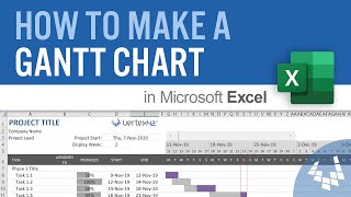 How to Make a Gantt Chart in Excel [upl. by Jeromy649]