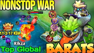 BARATS BEST BUILD IN 2022  TOP GLOBAL BARATS Rikza  Mobile Legends [upl. by Jueta]