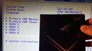 Setting up SSD card in Bios to load Windows 10 [upl. by Stasny777]