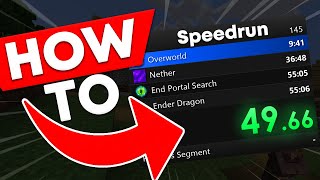 How to setup SPEEDRUN TIMER Livesplit Tutorial [upl. by Eilatan]