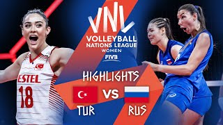 TUR vs RUS  Highlights Week 3  Womens VNL 2021 [upl. by Ploss]