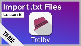 Trelby Lesson 8  Importing Scripts from Text Files [upl. by Charlene550]