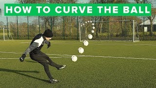 How to curve the ball  Learn bending free kick [upl. by Ynohtnael2]