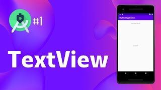Android Studio 1  TextView with ConstraintLayout [upl. by Yleik]