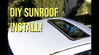 HOW TO INSTALL A SUNROOF SUBARU WRX [upl. by Hairej]