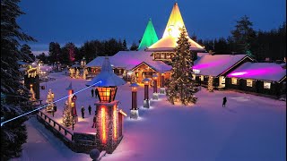 Santa Claus Village home of Father Christmas in Rovaniemi Lapland Finland at the Arctic Circle [upl. by Aropizt548]