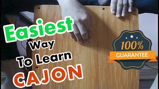 How to play Cajon for beginners Made Easy  TIPS [upl. by Naivaf]