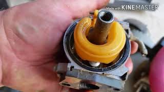 Honda hrm215 carburetor complete service [upl. by Yesac]