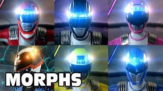 Operation Overdrive  All Ranger Morphs  Power Rangers Official [upl. by Eenhpad404]