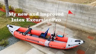 Intex Excursion Pro Kayak Customized [upl. by Einahpad]