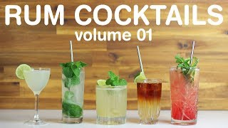 BEST RUM COCKTAILS  volume 01 [upl. by Miof Mela]