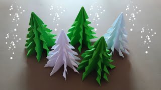 Χριστουγεννιάτικο Δέντρο από χαρτί  3D Paper Christmas Tree  Pargie [upl. by Halyahs]