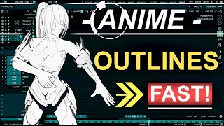 Blender ANIME Outlines In 60 Seconds [upl. by Anthe]