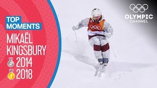 Mikaël Kingsburys medal winning runs at the Olympics 2014 amp 2018  Top Moments [upl. by Yvaht]