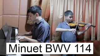 Minuet in G Major BWV Anh 114  Bach  Petzold Piano amp Violin Cover by Ian Pranandi [upl. by Daenis169]