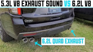 2022 Tahoe Exhaust Sound Comparison 53L vs 62L [upl. by Alexia]