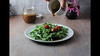 Homemade Balsamic Vinaigrette Salad Dressing [upl. by Enihpled864]