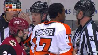 Gotta See It Flyers fired up after Hanzals hit on Giroux [upl. by Eat495]