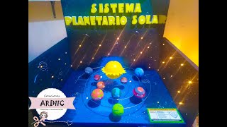 MAQUETAS ESCOLAR  SISTEMA PLANETARIO SOLAR [upl. by Amisoc397]