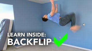 How to Learn Backflip Inside Your House [upl. by Tabitha]