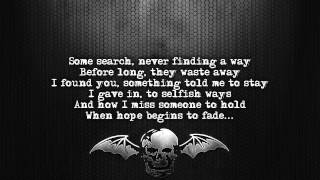 Avenged Sevenfold  Dear God Lyrics on screen Full HD [upl. by Jamin]