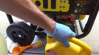 Champion Generator Oil Change For Hurricane Season [upl. by Tilney764]