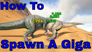 How to Spawn in A Wild Giga in ark xbox one [upl. by Odetta240]