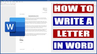 How to write a letter in Word  Microsoft Word Tutorial [upl. by Alleyne]