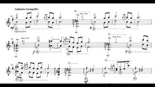 Isaac Albéniz  Asturias Leyenda for Guitar Score video [upl. by Kcajyllib]