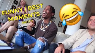 TRAVIS SCOTT FUNNY MOMENTS PART 1 [upl. by Erik]