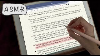 ASMR  📓JUST iPad Writing Sounds  🖊Pencil Sounds  NO talking [upl. by Schulein]