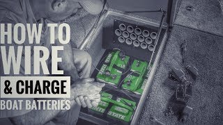 How to Install Boat Batteries and Onboard Chargers 36V [upl. by Dekow]