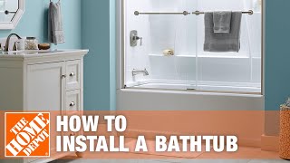 Bathtub Replacement  How to Install a Bathtub  The Home Depot [upl. by Etnahc]