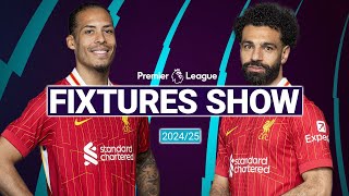 202425 Premier League fixtures show  Liverpool FC [upl. by Champaigne]